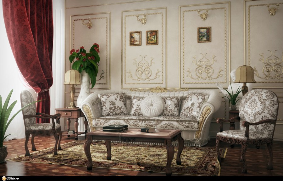 Растения в интерьере Барокко