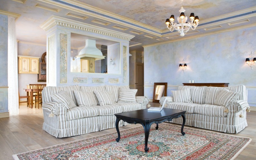 Классический ковер в интерьере