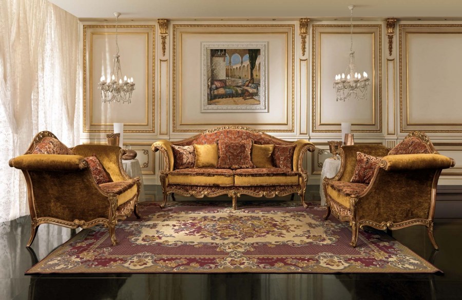 Интерьер с дорогой мебелью