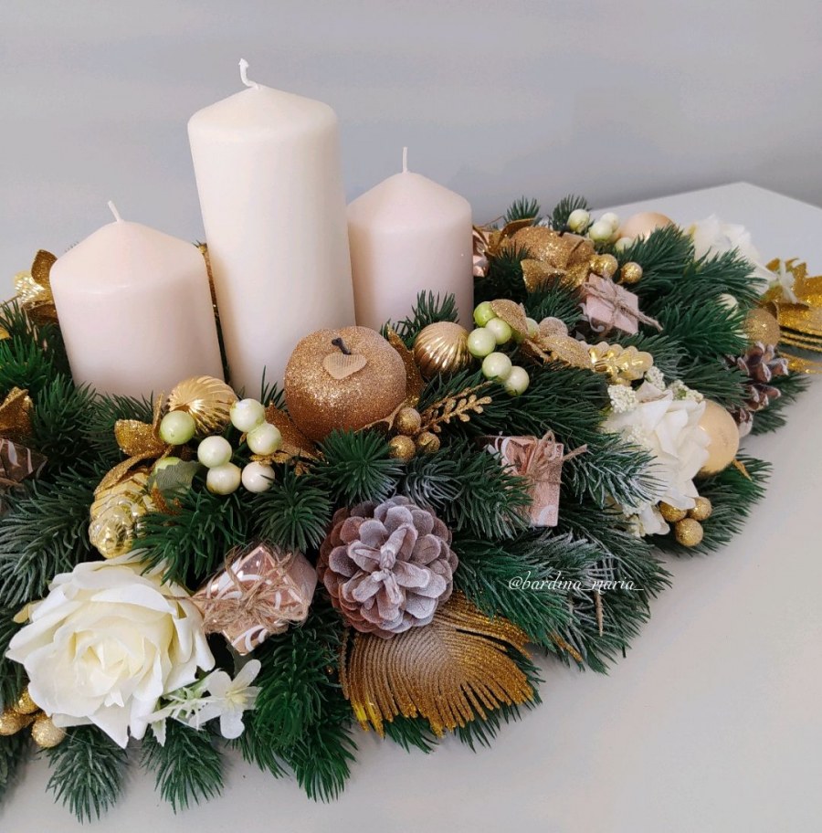 Композиции новогодние для интерьера