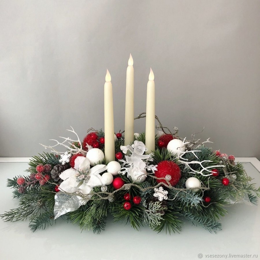 Новогодние настольные композиции