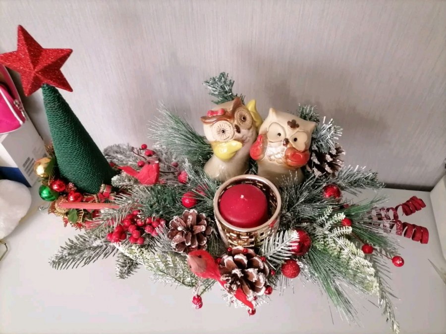 Новогодняя композиция в кружке