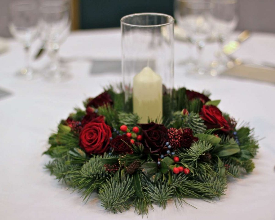 Новогодние интерьерные композиции