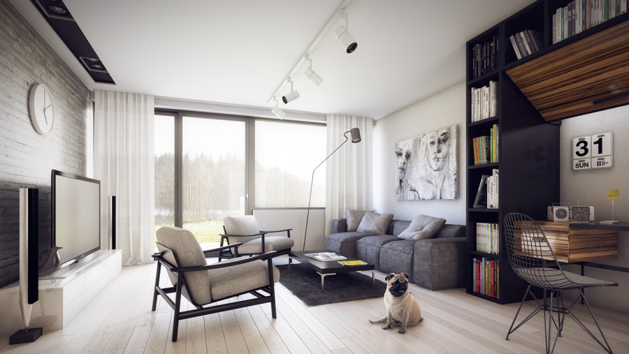 Квартира в норвежском стиле