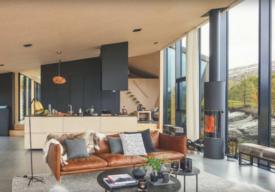 Норвежский современный интерьер