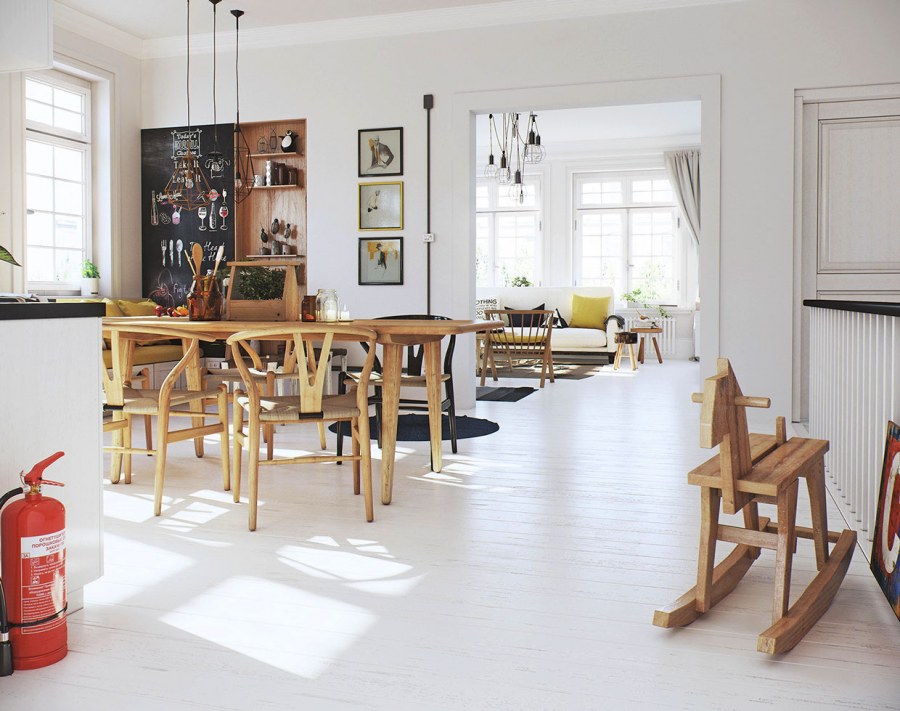 Интерьер в норвежском стиле для маленькой квартиры