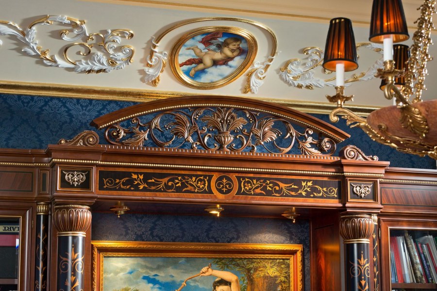 Барокко лепнина малахитовый