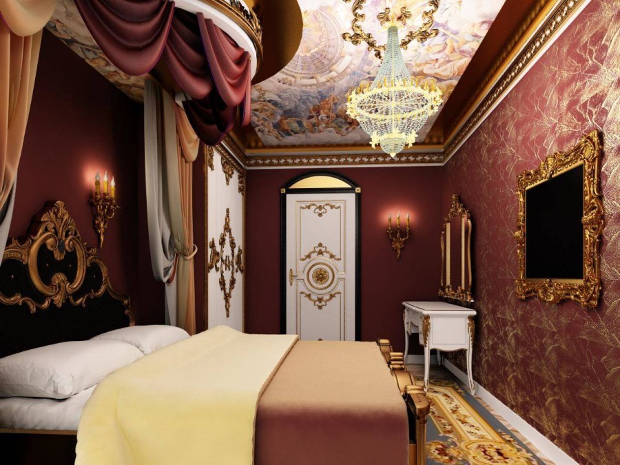 Маленькая спальня в стиле Барокко