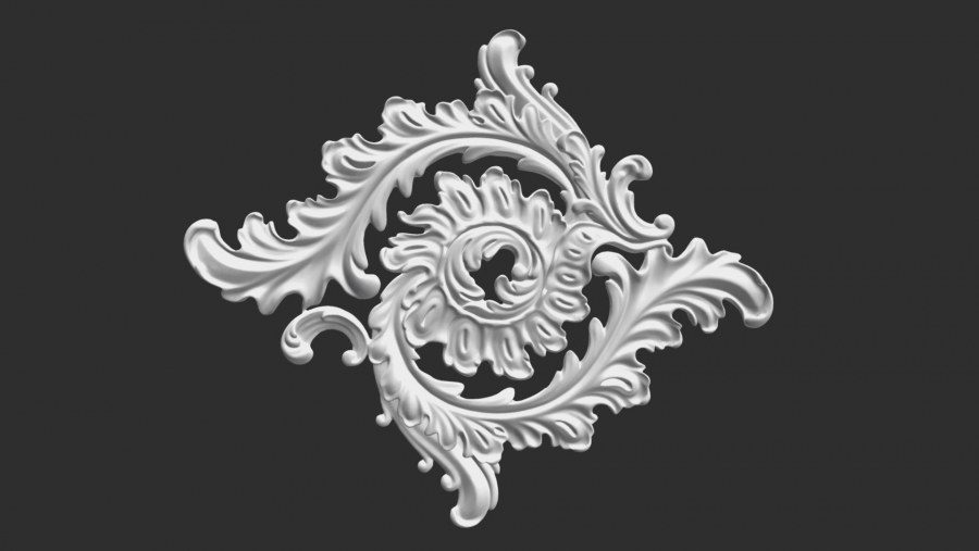 Лепнина 3ds Max