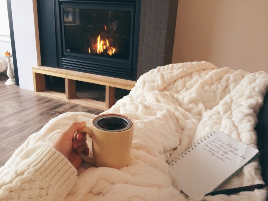 Уютный теплый плед