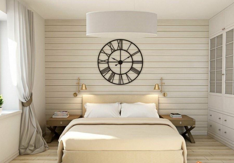 Деревянная вагонка в спальне