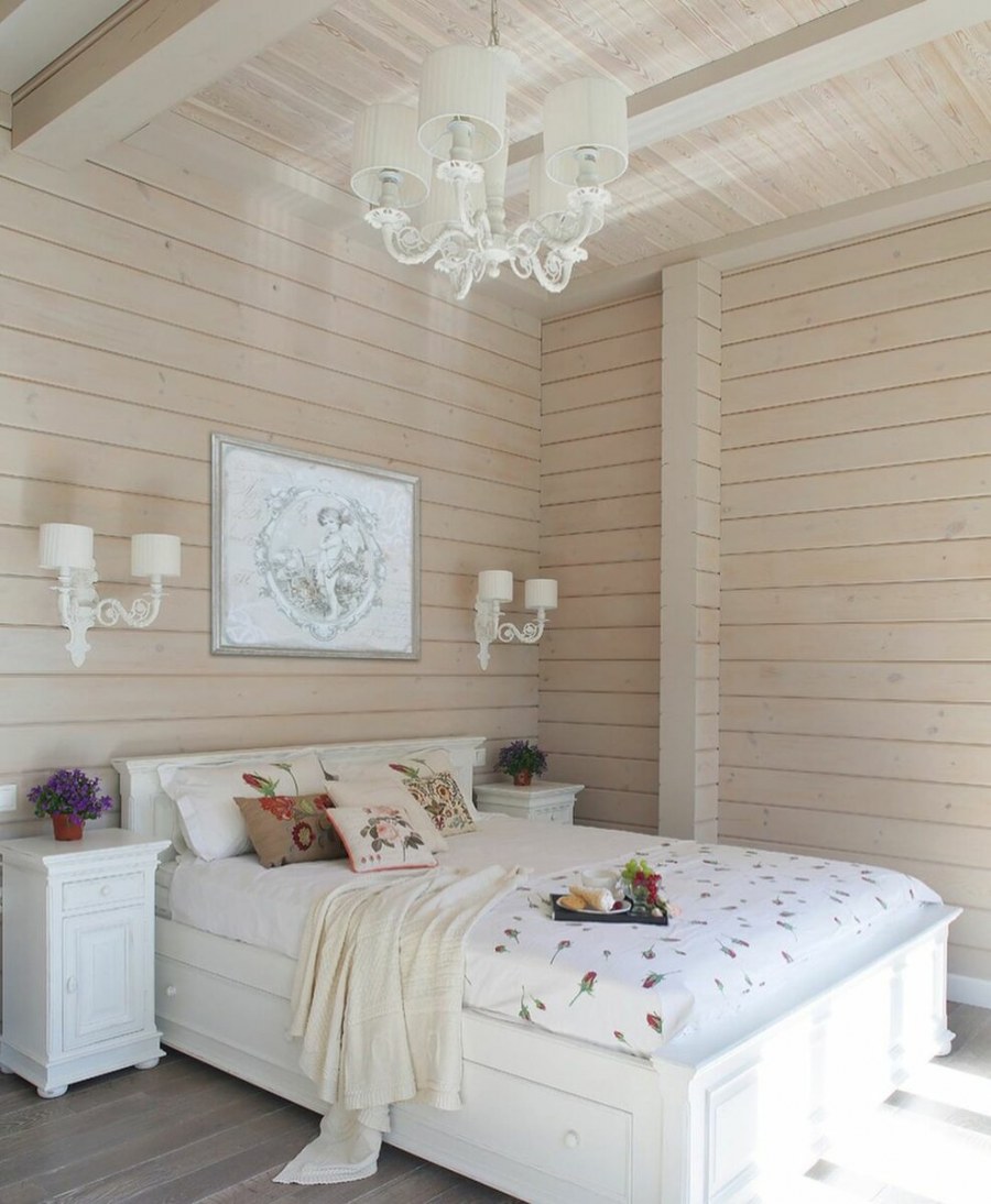 Интерьер дома из клееного бруса в стиле Прованс