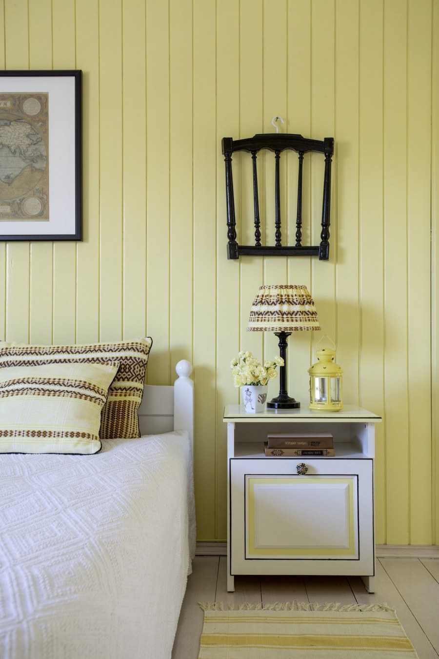 Окрашенная вагонка в интерьере