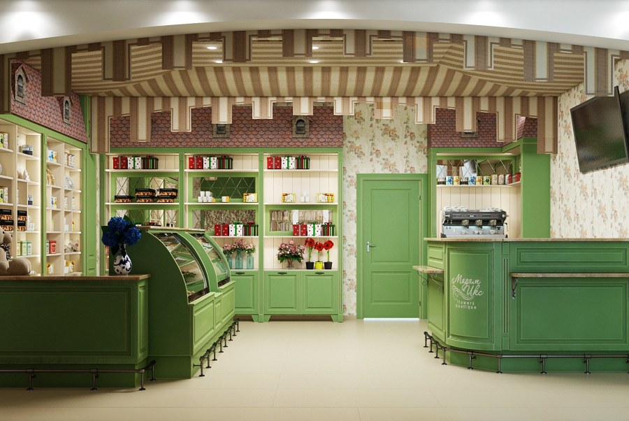 Интерьер цветочного салона