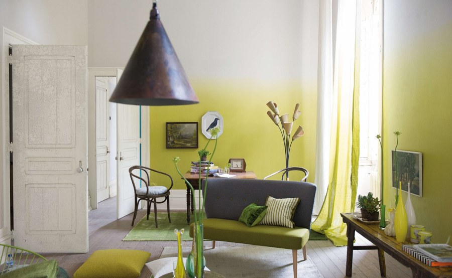 Омбре в интерьере