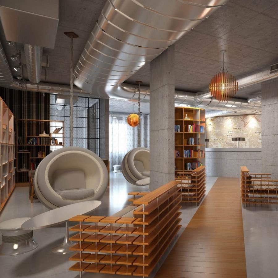 Вентиляционные трубы в интерьере