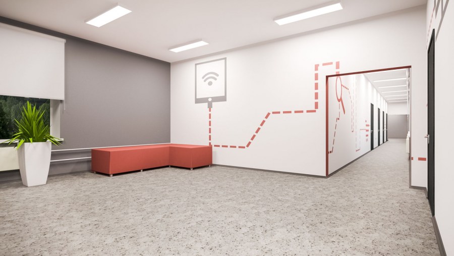 Фронтальная стена классного помещения