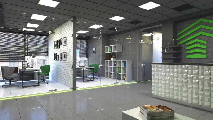 Офис агентства недвижимости в стиле лофт