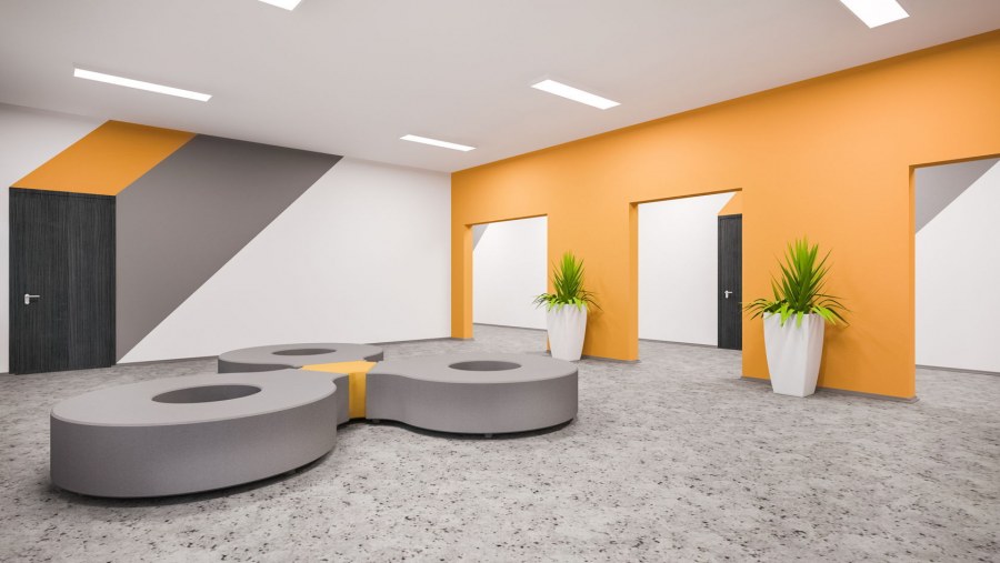 Современный дизайн школьных коридоров