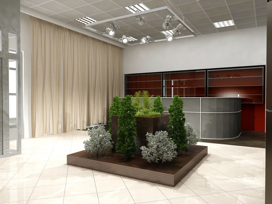 Зона ожидания в офисе