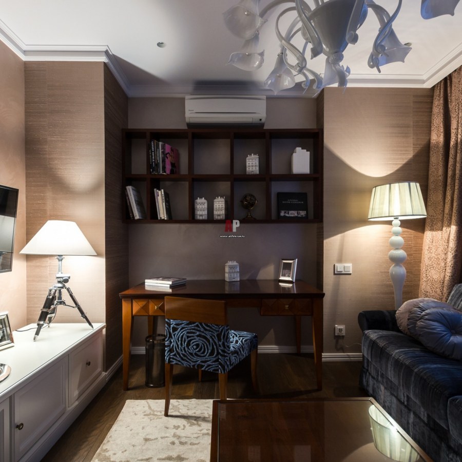 Гостевая спальня кабинет с диваном