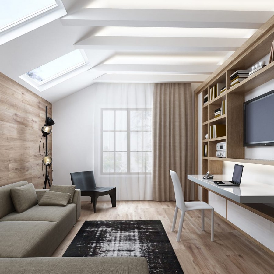 Мансарда в современном стиле