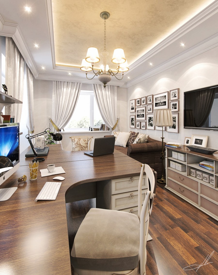 Кабинет в неоклассическом стиле