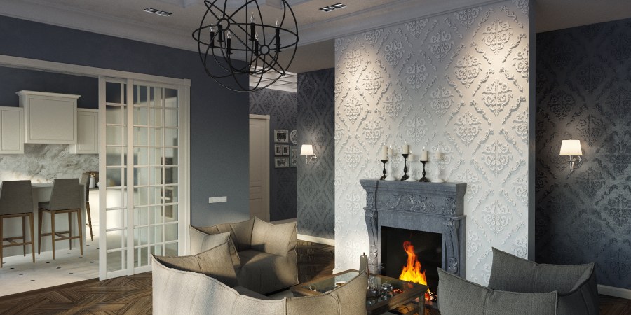 Стеновые панели в обеденной зоне