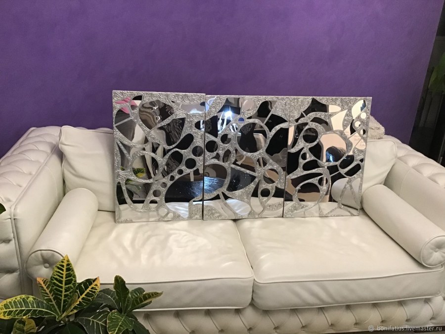 Зеркальные панели на стену