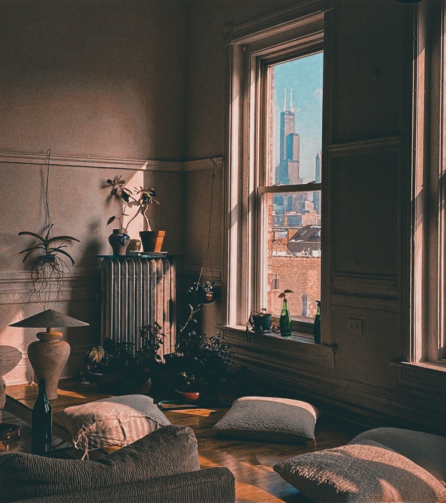 Эстетичная комната в стиле ретро