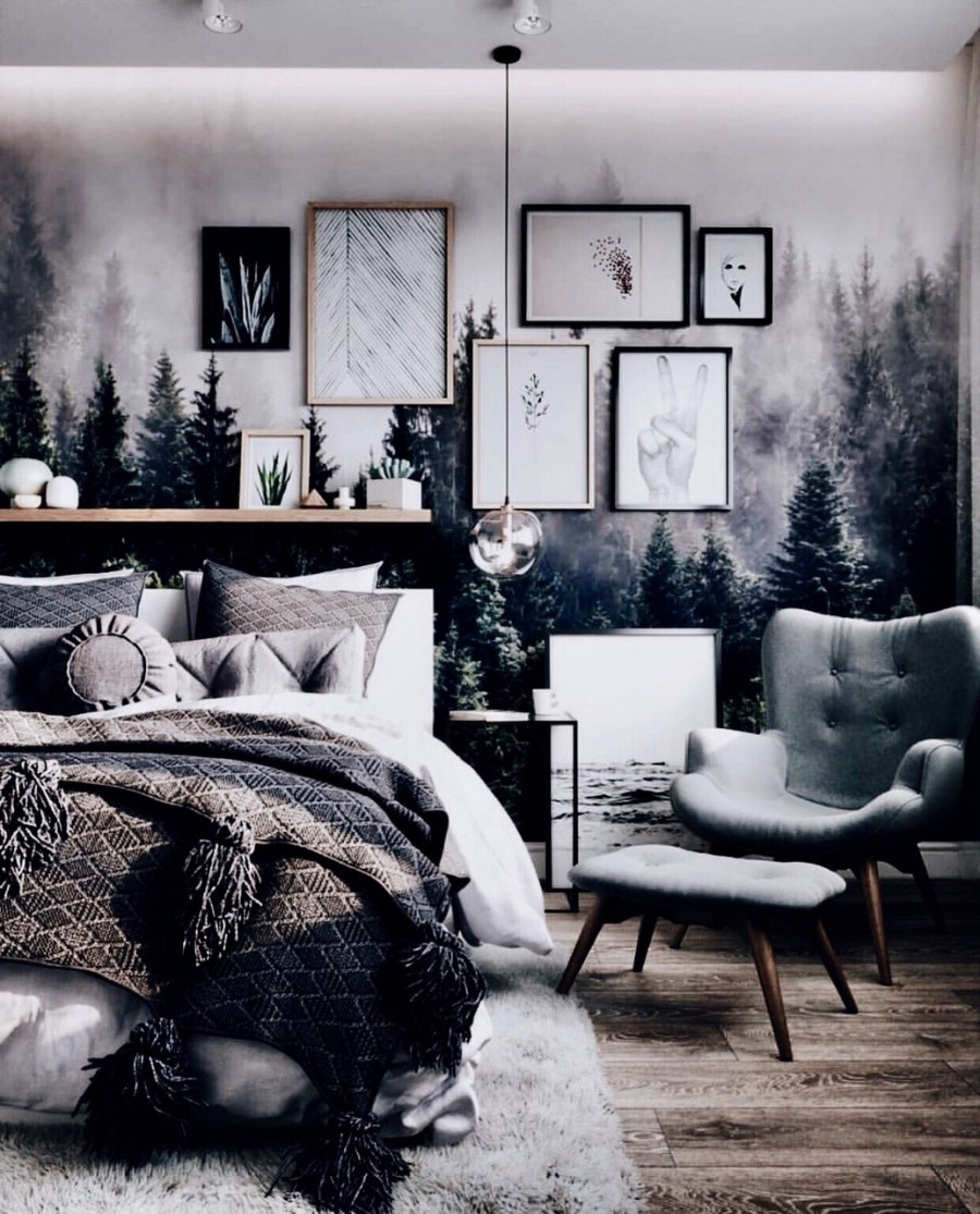 Спальня в стиле эстетики