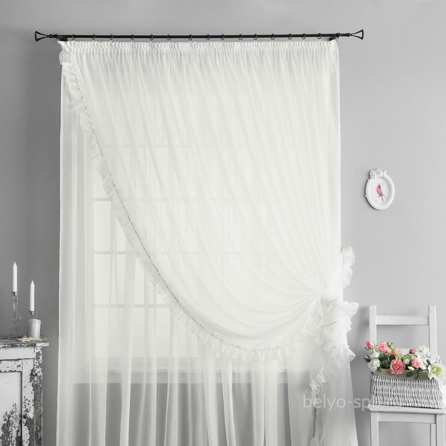 Тюль Tulle вуаль белая 400х270