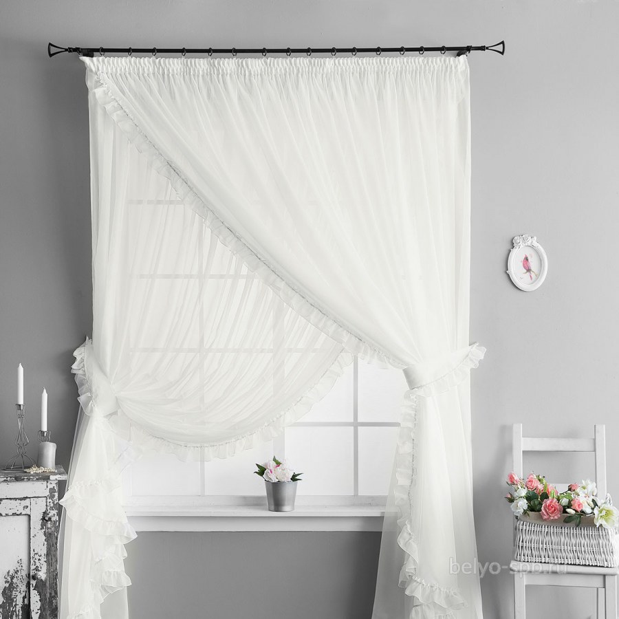 Тюль Tulle вуаль белая 400х270