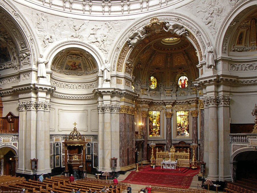 Берлинский кафедральный собор интерьер