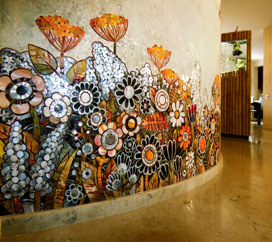 Художественное панно из мозаики