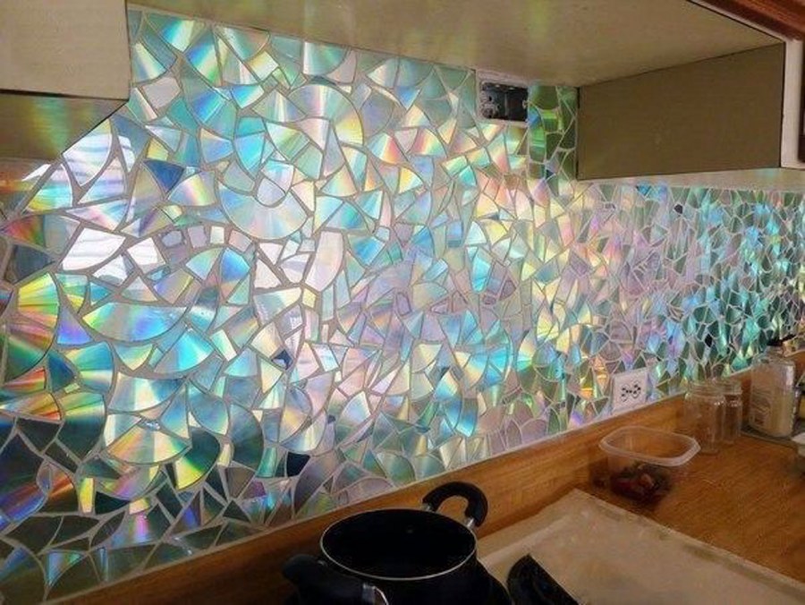 Мозаика из СД дисков