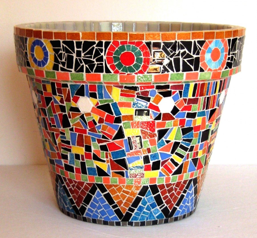 Кашпо мозаика