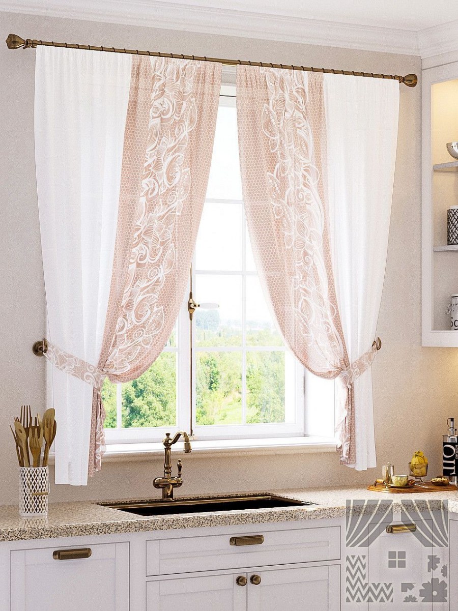 Шторы ТОМДОМ кофе