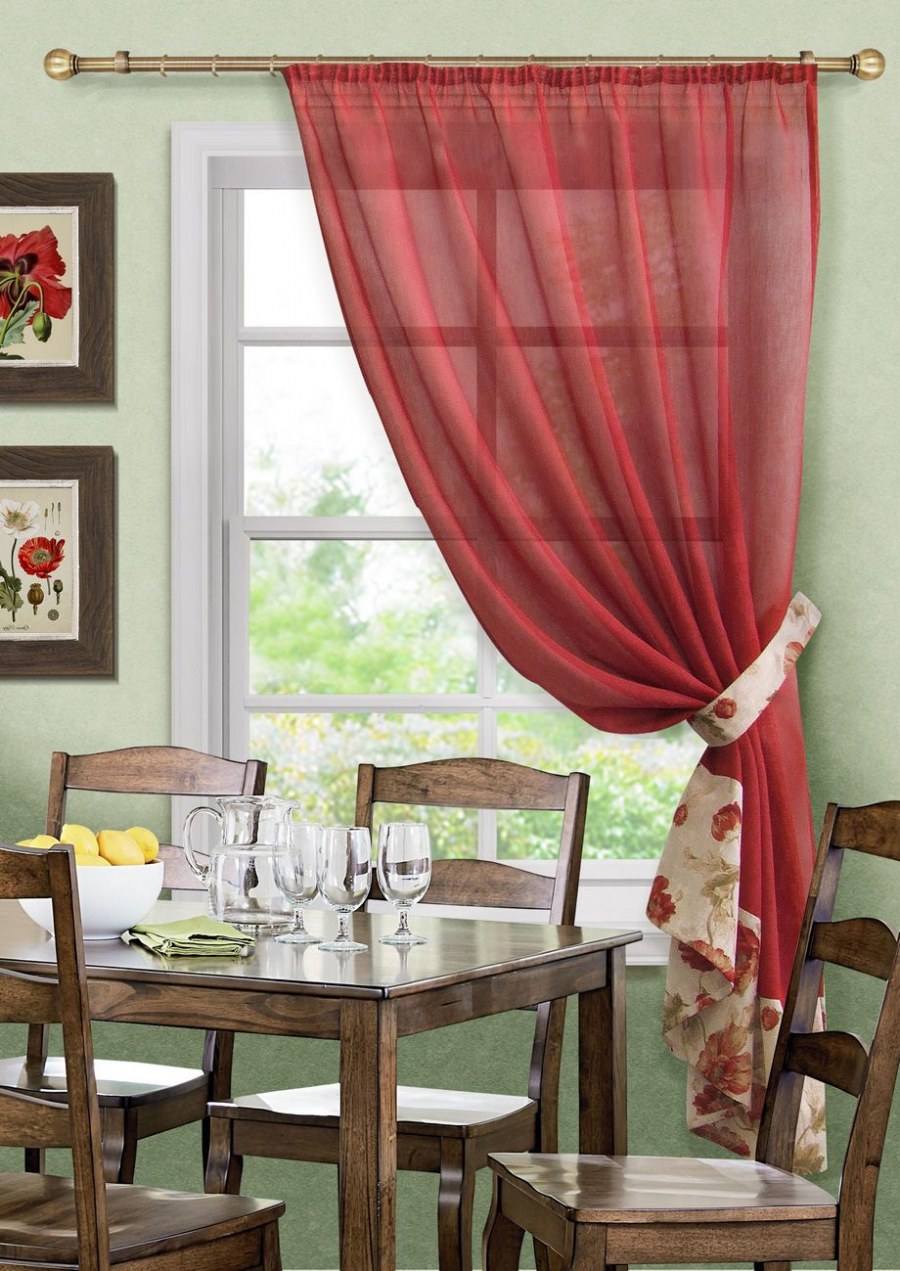 ТОМДОМ шторы зеленые