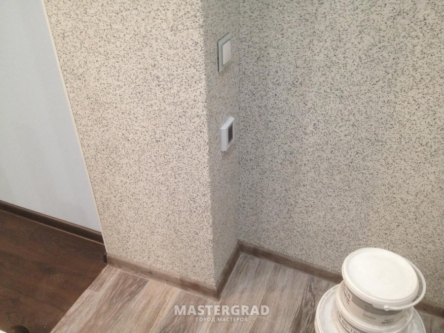 Мраморная штукатурка в интерьере квартиры