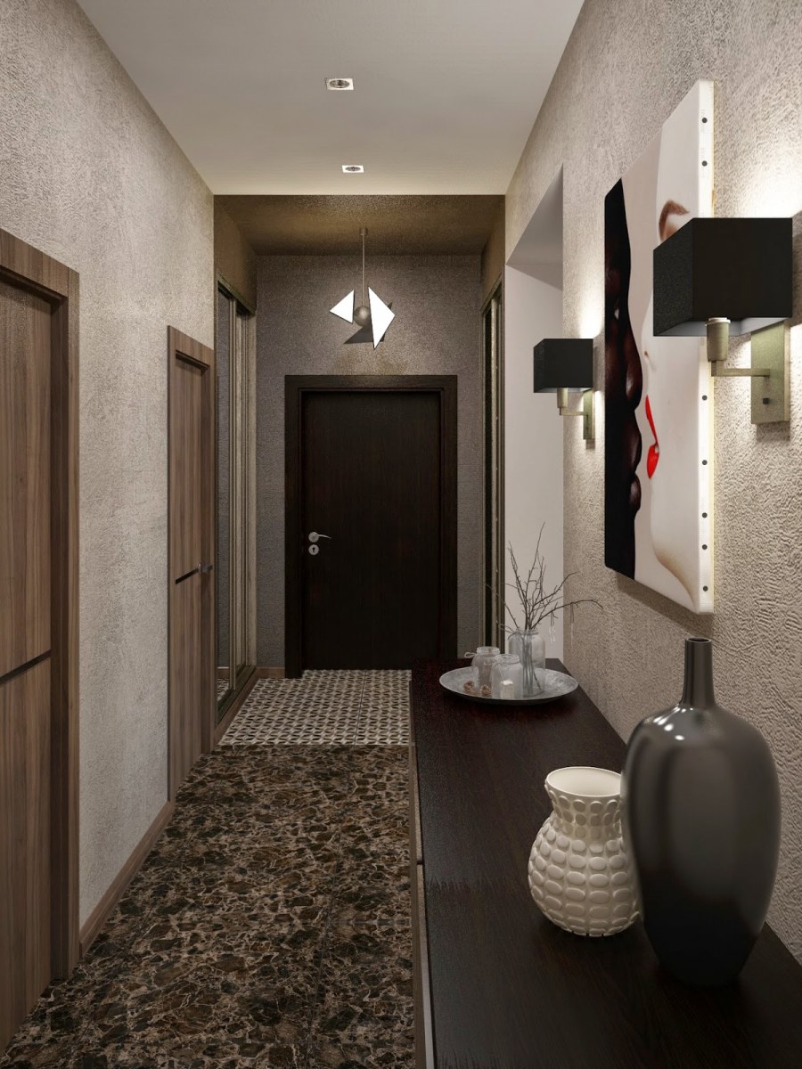 Прихожая в трехкомнатной квартире