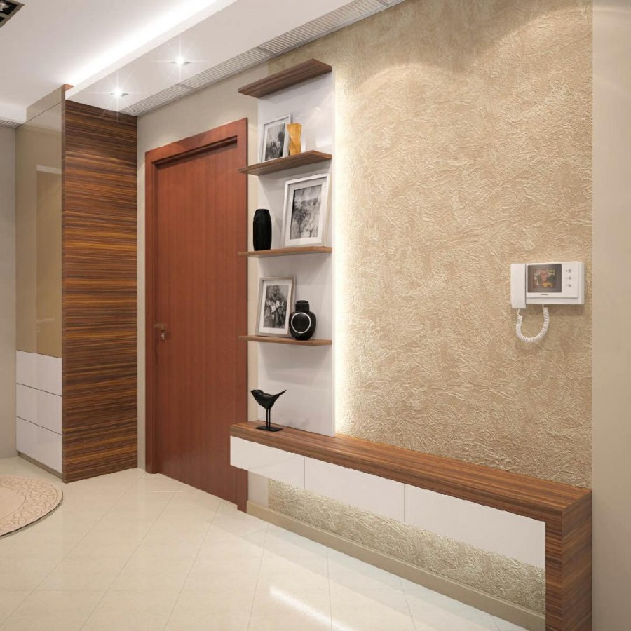 Стеклообои в коридоре