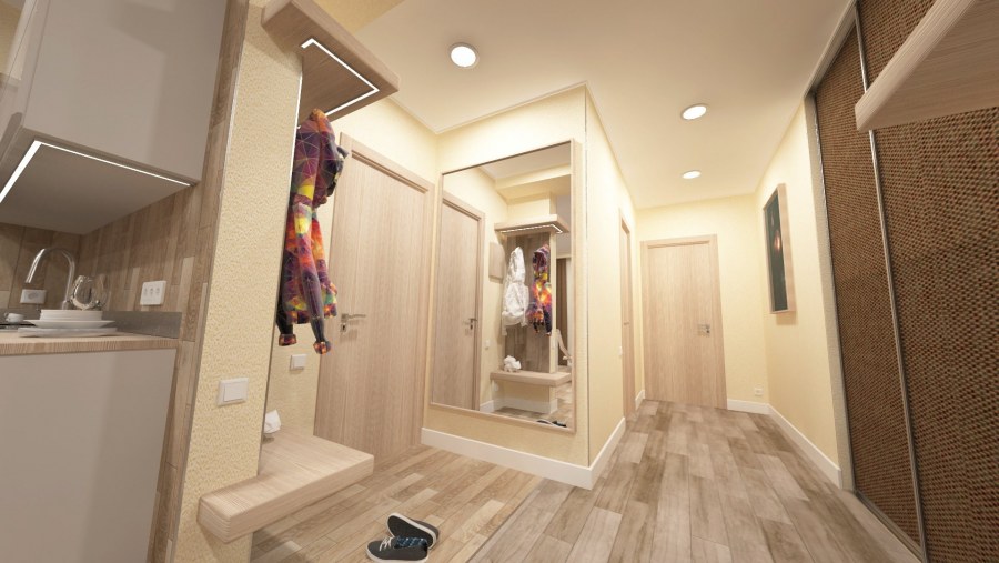 Прямоугольная прихожая