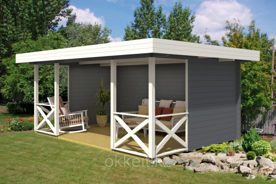 Беседка 2 4 односкатная