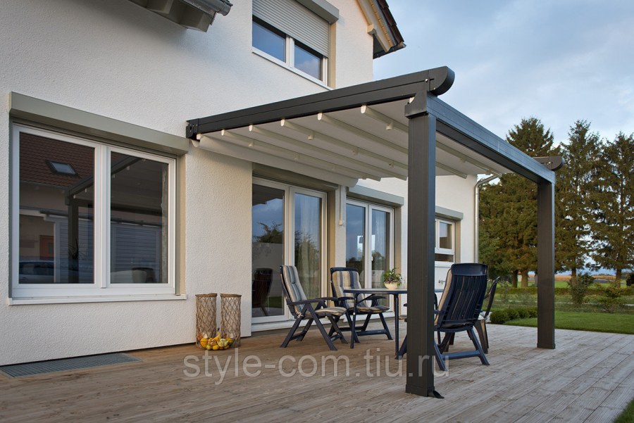 Пергола с маркизой