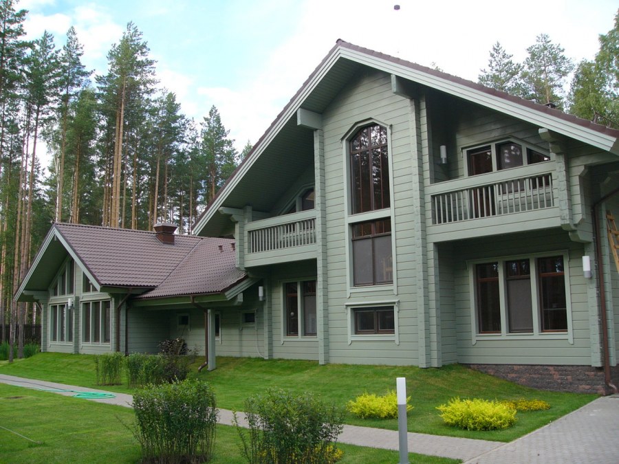 Деревянный дом проект Скандинавия