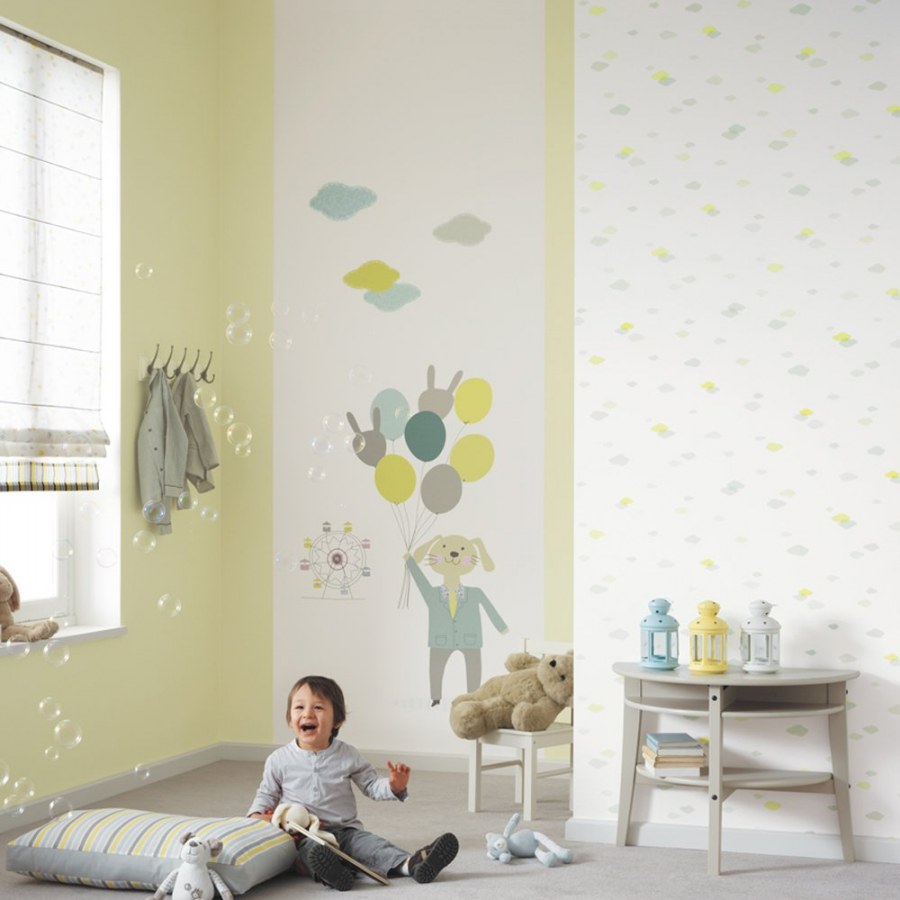 Однотонные стены в детской