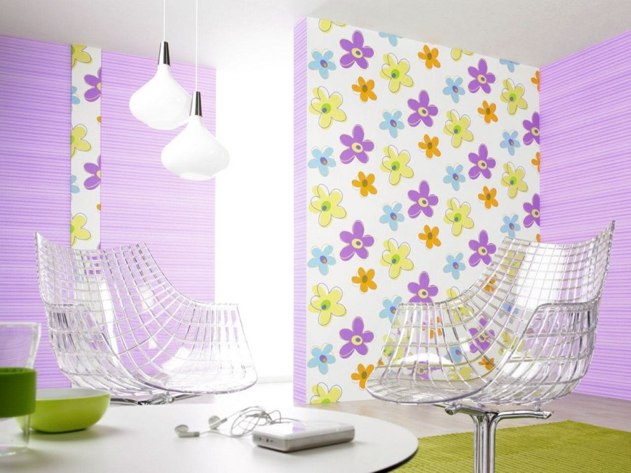 Поклейка обоев в детскую комнату