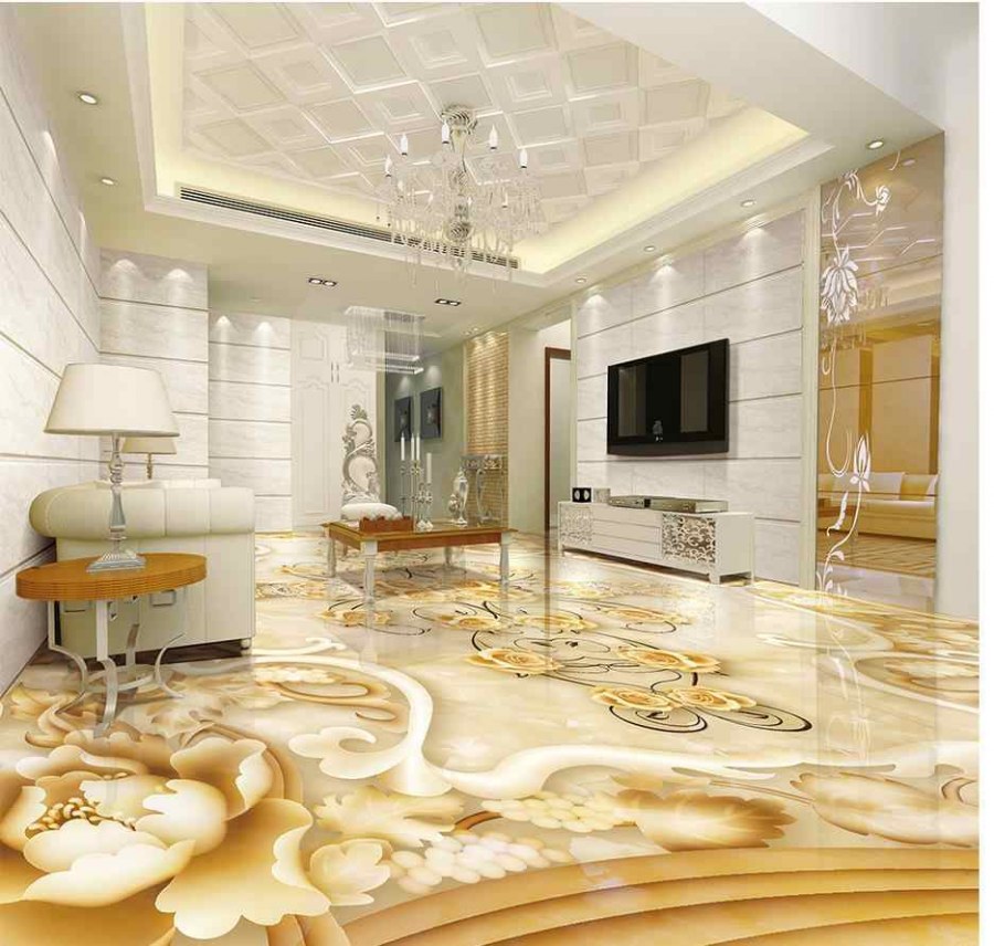 Наливной пол 3d мрамор