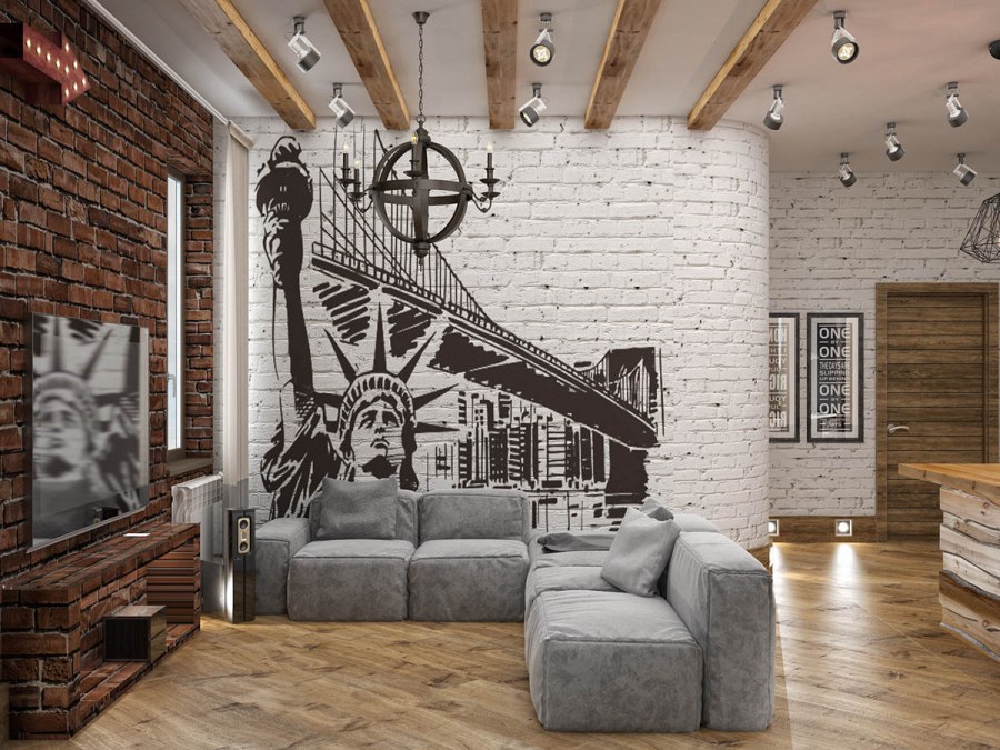 Декор интерьера в стиле лофт